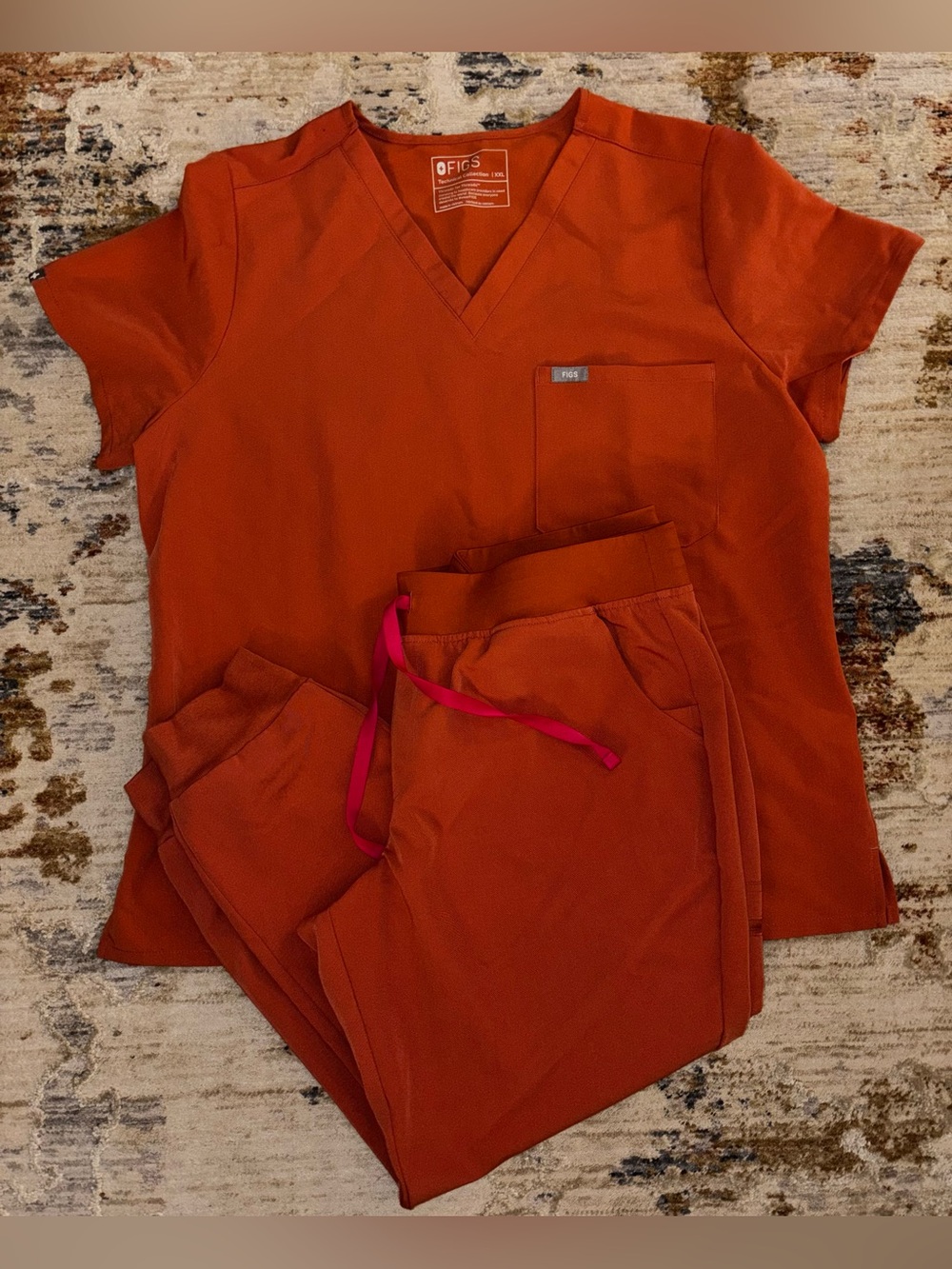 Figs Terracotta Scrub Set